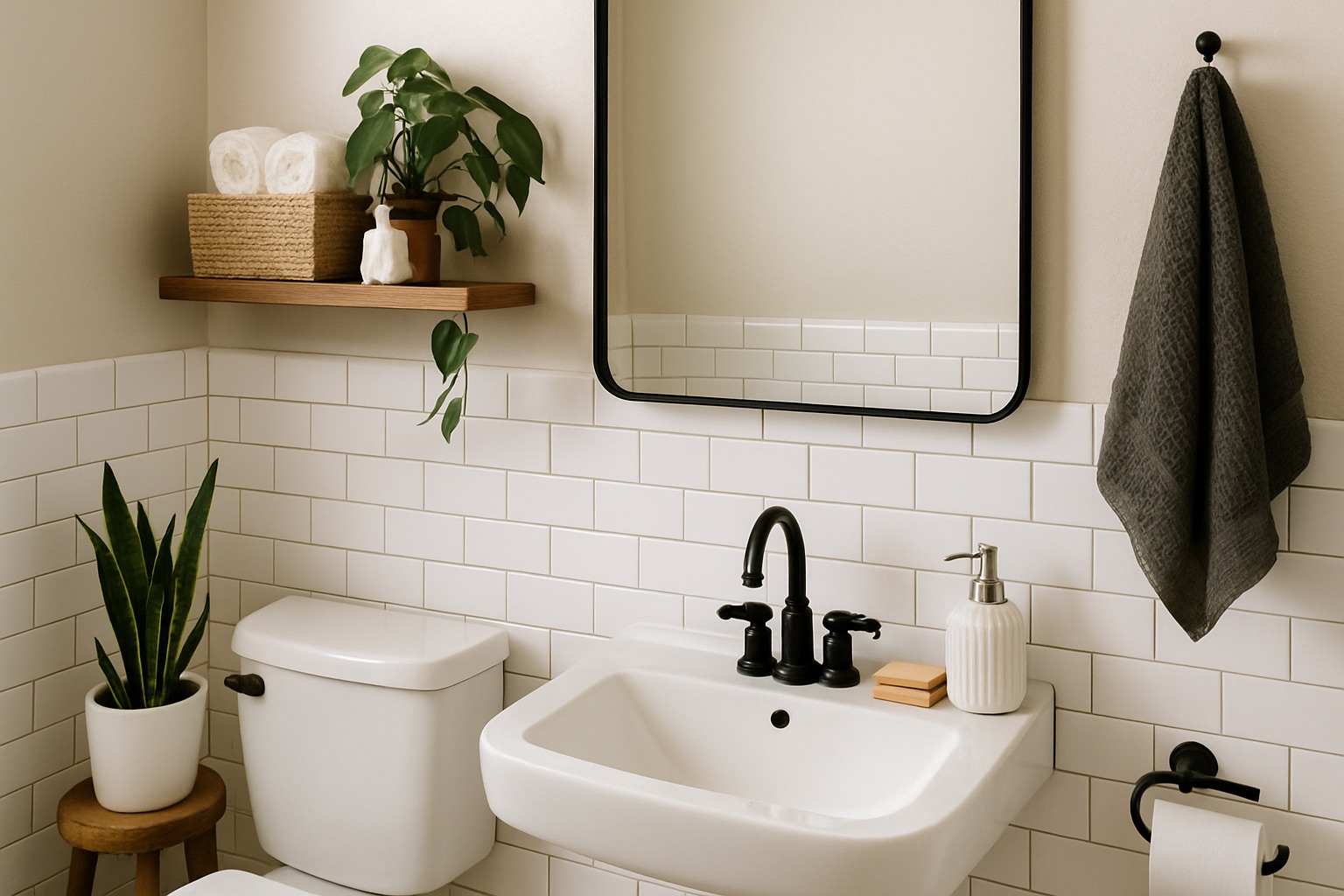 How to decorate small bathrooms on a budget