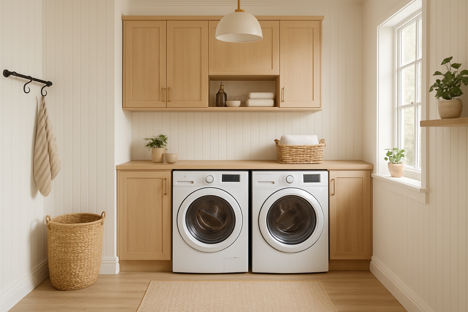 Well-Decorated Laundry Room